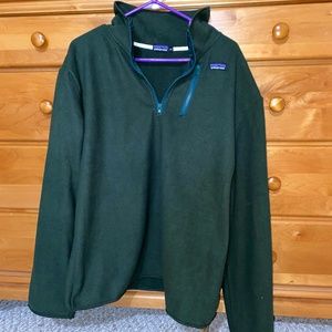 New Men's Green Patagonia Fleece 1/4 Zip (M)